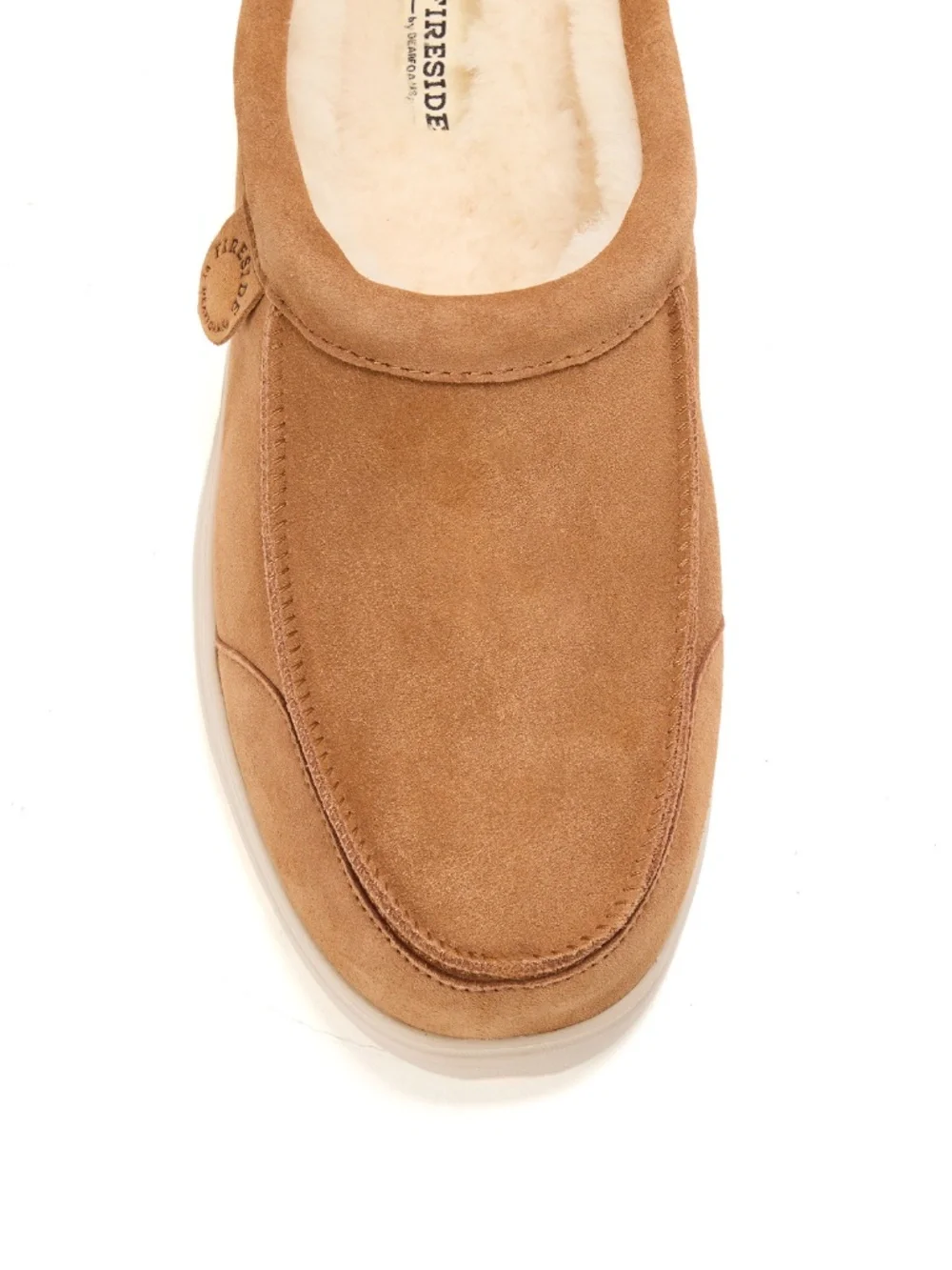 Men's Fireside by Dearfoams Lithgow Genuine Shearling Clog Size 10 NWT
